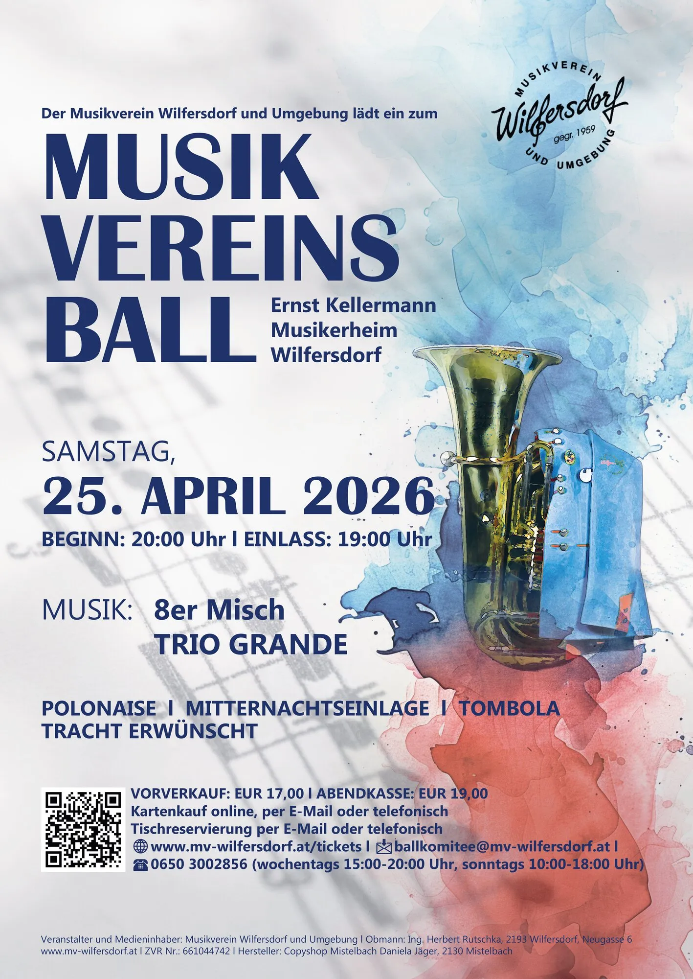 Plakat MV-Wilfersdorf Ball 2026